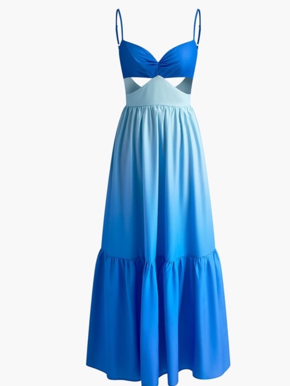 Commense Blue Ombre Maxi Dress Size Medium - Picture 2 of 9